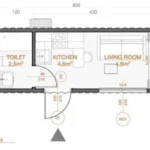 Mini-maison Conteneur 15 M² Logement Mobile – Image 6