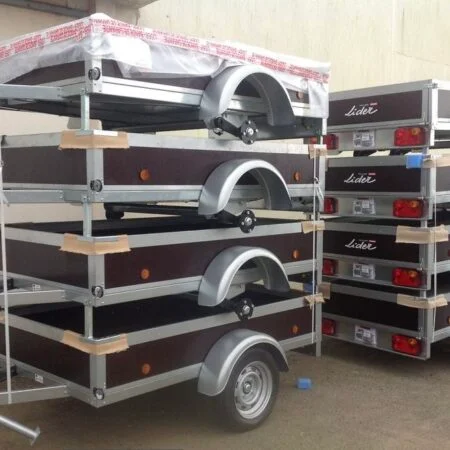 Remorque BagagÈre Lider Eco CÔtÉs Bois – 2 Essieux – Ptac : 500 Kg – 250 X 126 Cm