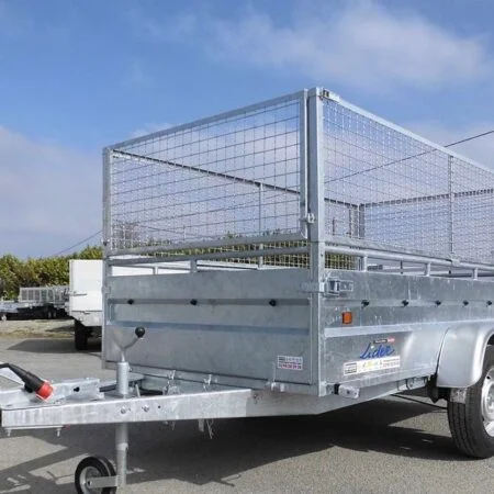Remorque Polyvalente Lider Robust 2M50- 1 Essieux FreinÉ – Ptac : 1300 Kg – 253 X 134 X H50 Cm