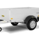 Remorque Aluminium Humbaur 1 Essieu Non FreinÉ Ptac 750 Kg 2.5 X 1.30 M Ridelles DE 35CM