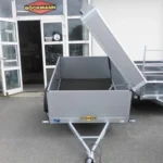 Remorque Aluminium Humbaur – 165 X 110 Cm – Ridelles 500 Mm Capot SÉcurisÉ & Étanche – 1 Essieu – Ptac : 750 Kg