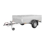 Remorque avec Capot SÉcurisÉ Saris – Patc 1350 Kg – 205 X 133 X H 50 Cm – 1 Essieu FreinÉ