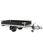 Remorque Benne Saris – K1356 – 356 X 184 Cm – Ptac : 2700 Kg – 2 Essieux – FreinÉe – Pompe Manuelle