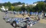Porte Bateau Immergeable Sun Way Fast – D2413 – Ptac : 1350KG – Kit Rouleaux – 1 Essieu FreinÉ