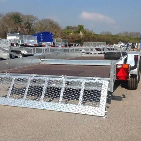 Remorque Plateau Roues ExtÉrieures Lider Robust – Ptac 3500 Kg – 450 X 190 Cm – 2 Essieux FreinÉs