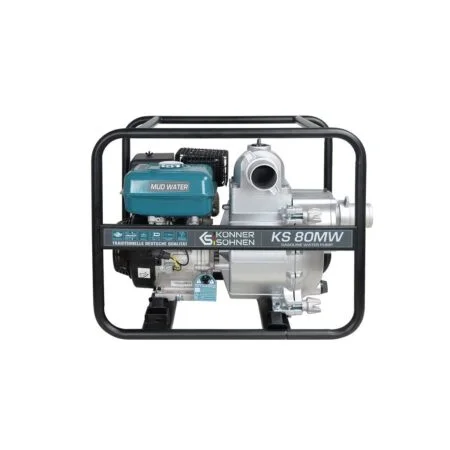 Motopompe 3 Pouces Spéciale Eaux Très Chargées 60000l/h Moteur 269 Cc Könner Söhnen Ks 80MW Motopompe 3 Pouces Spéciale Eaux Très Chargées 60000l/h Moteur 269 Cc Könner Söhnen Ks 80MW