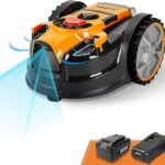 LawnMaster OcuMow®16 Robot Tondeuse sans câble périphérique pour pelouses Jusqu’à 150 m² par Charge, Navigation visuelle, évitement Automatique des Obstacles, Faible Niveau sonore